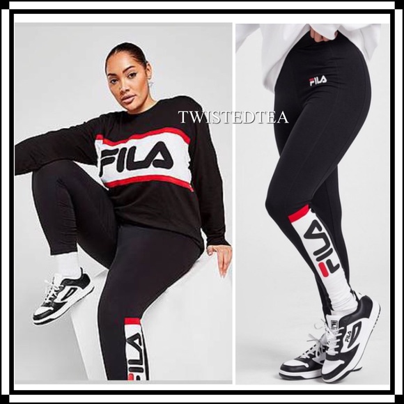 Fila Pants - NWT XL Fila 2 pc matching outfit long sleeve T-shirt leggings women’s set bundle